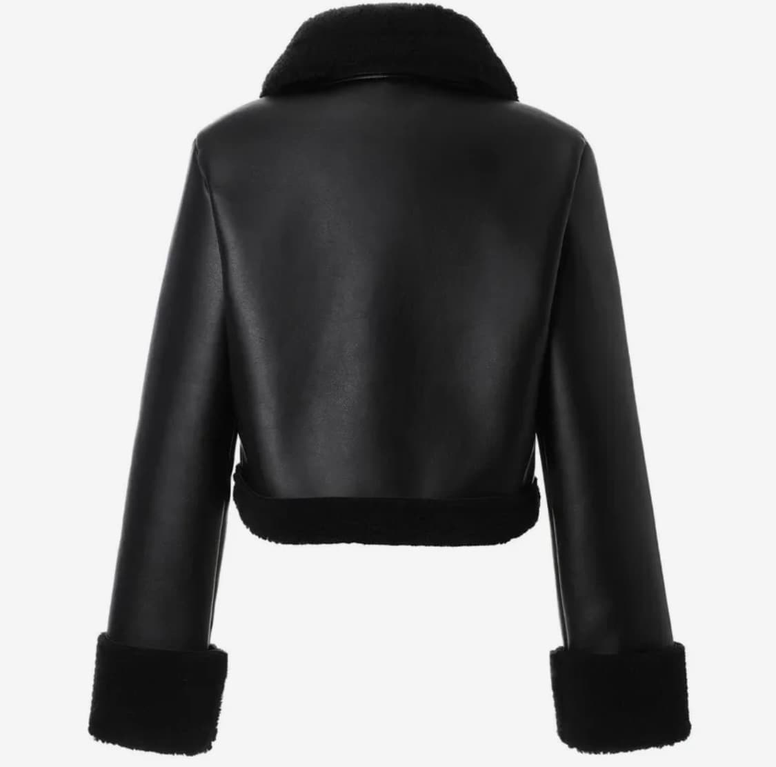 카키포인트 미니무스탕 블랙 상품이미지2