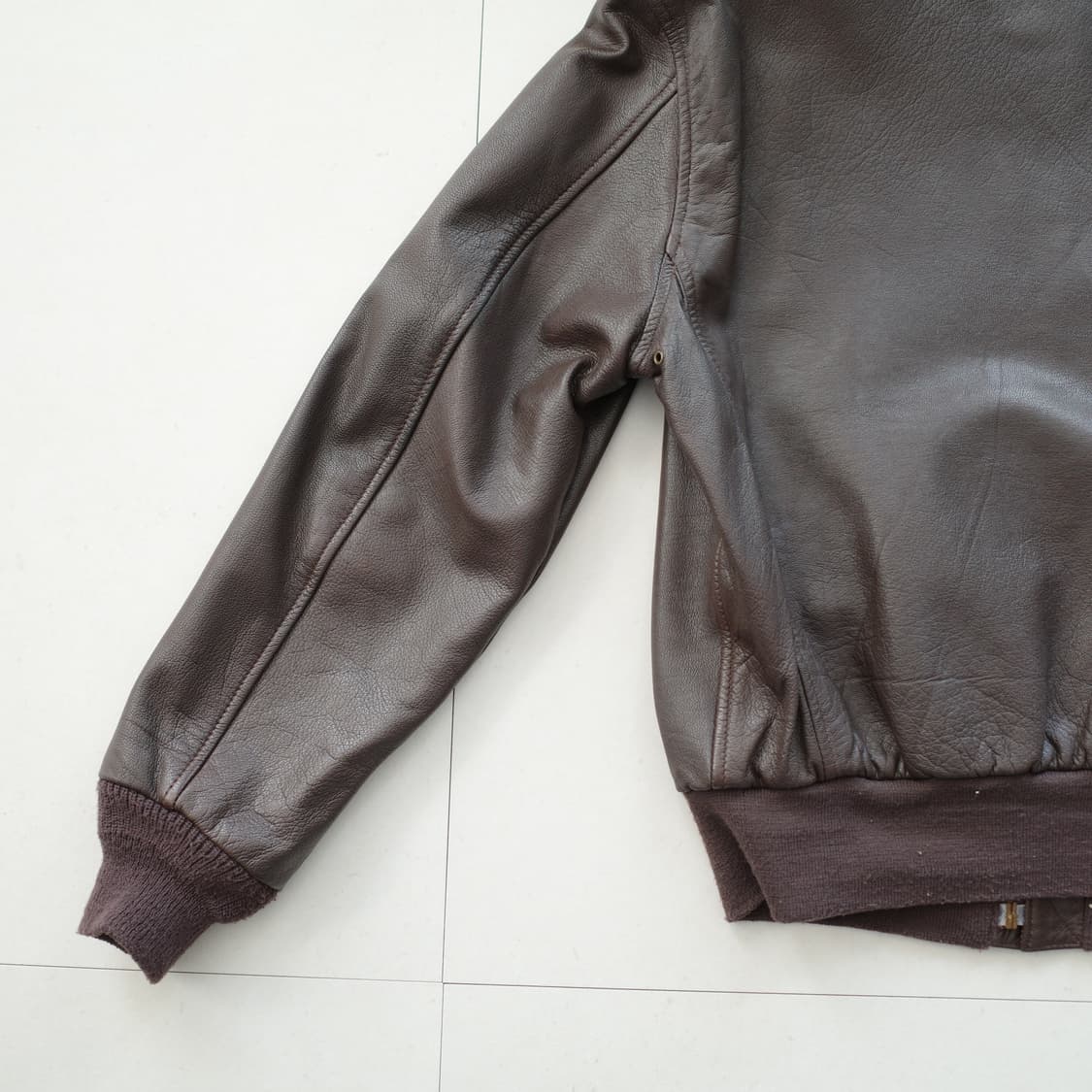90s 쿠퍼 A-2 플라이트 자켓 염소가죽 40R MADE IN USA 상품이미지9