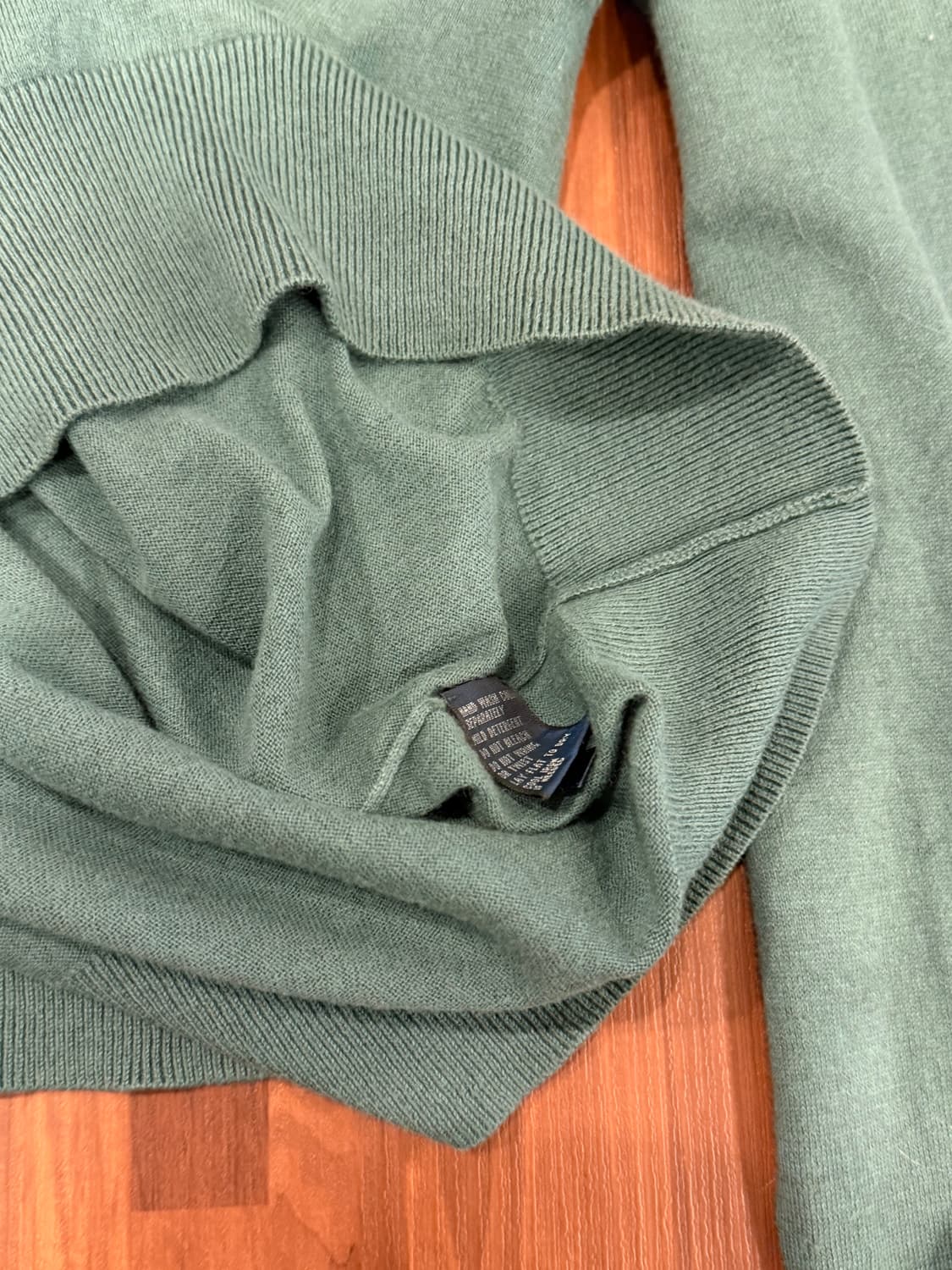 90-00s Polo RL 폴로 랄프로렌 캐시미어 코튼 브이넥 니트 상품이미지7