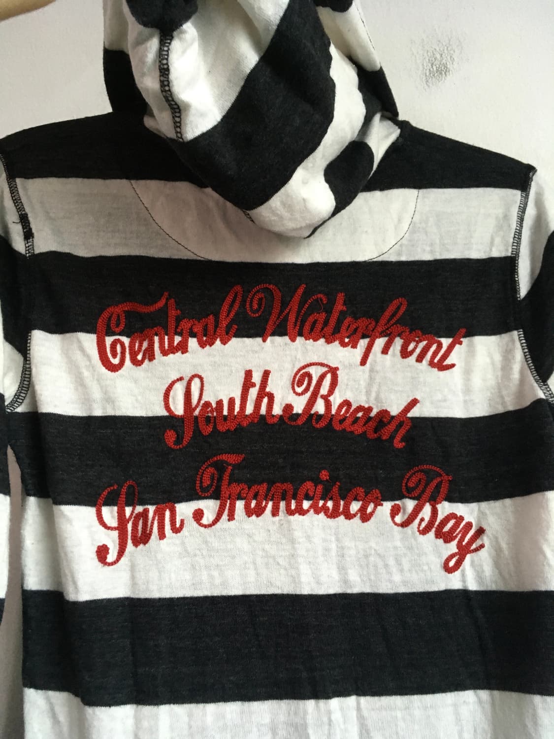 jpn vintage y2k stripe lettering hood zi 상품이미지8