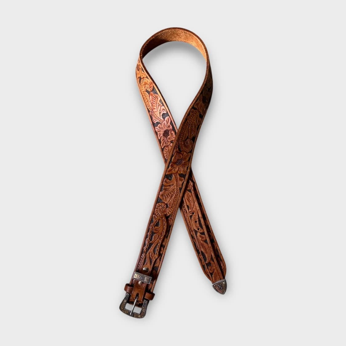 Japanese Vintage . 핸드메이드 레더 웨스턴 벨트 상품이미지2