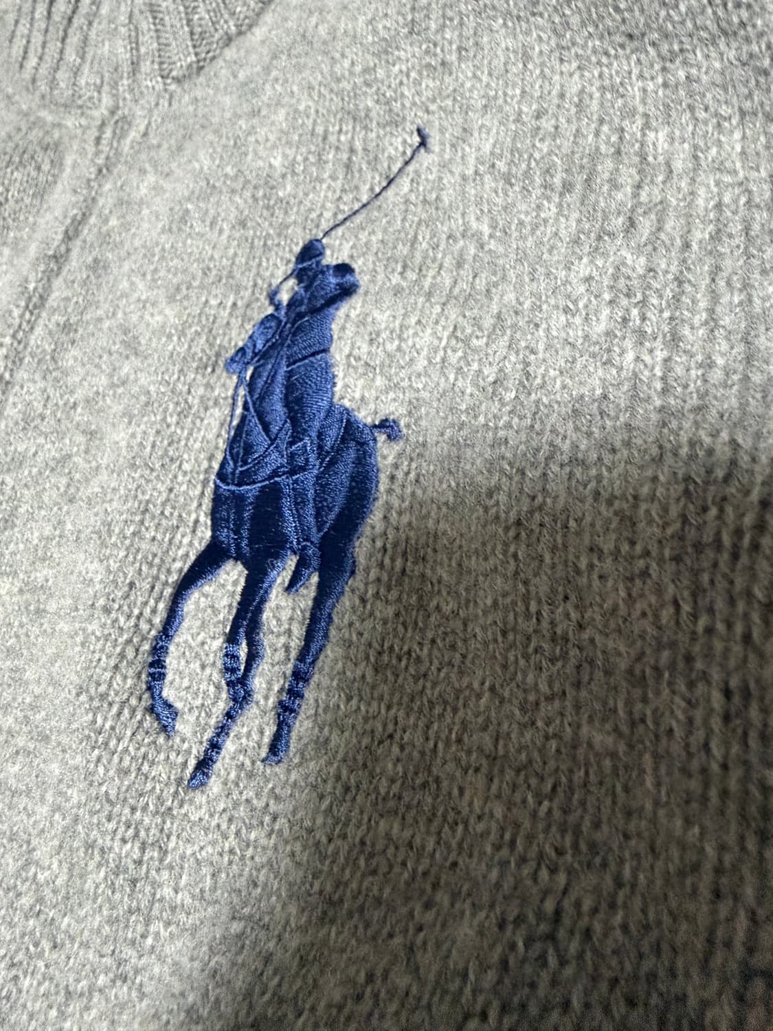 폴로 빅포니 니트집업 90 S사이즈 상품이미지4