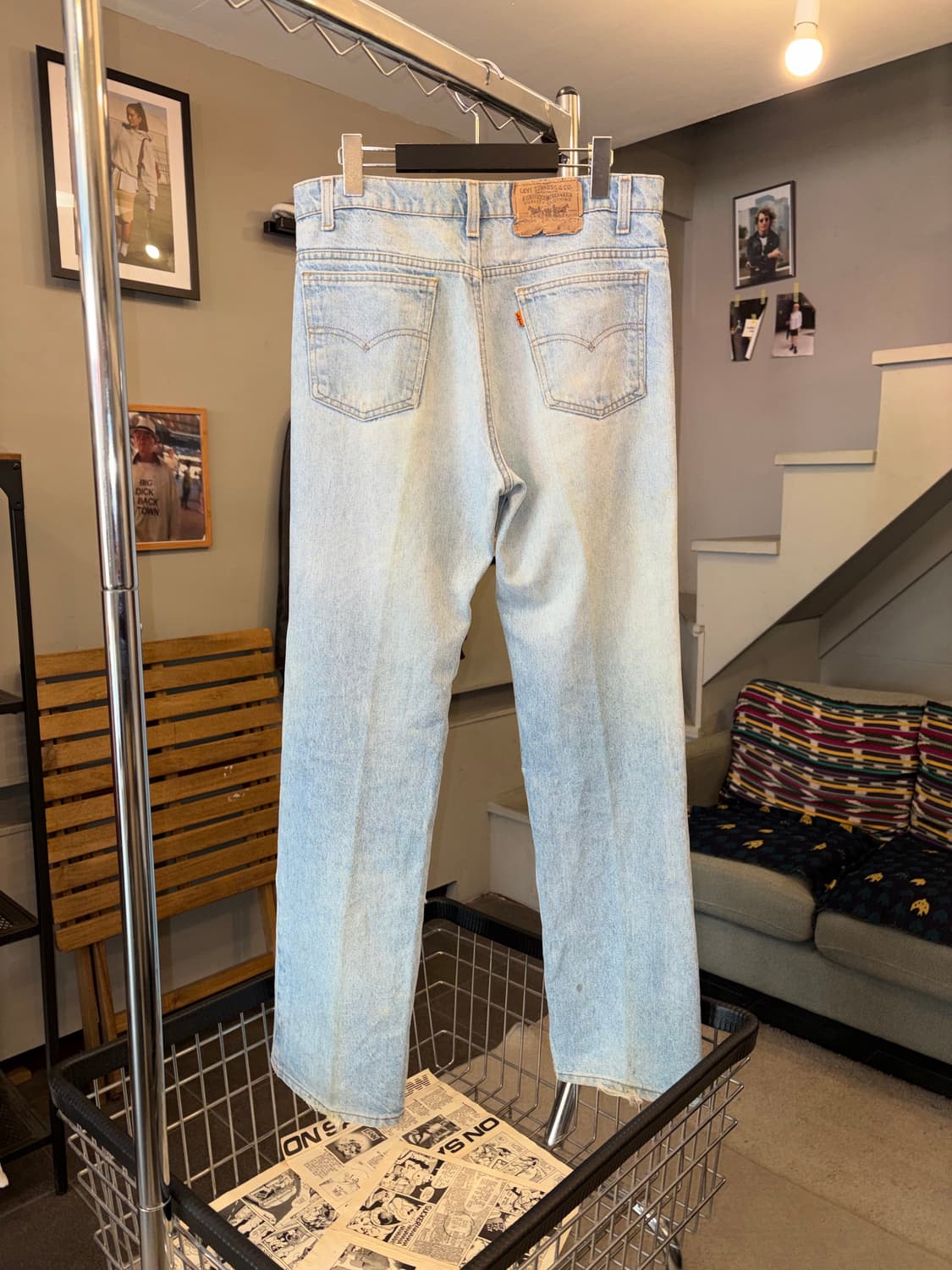 90’s Levi’s 517 USA washed denim pants 상품이미지8