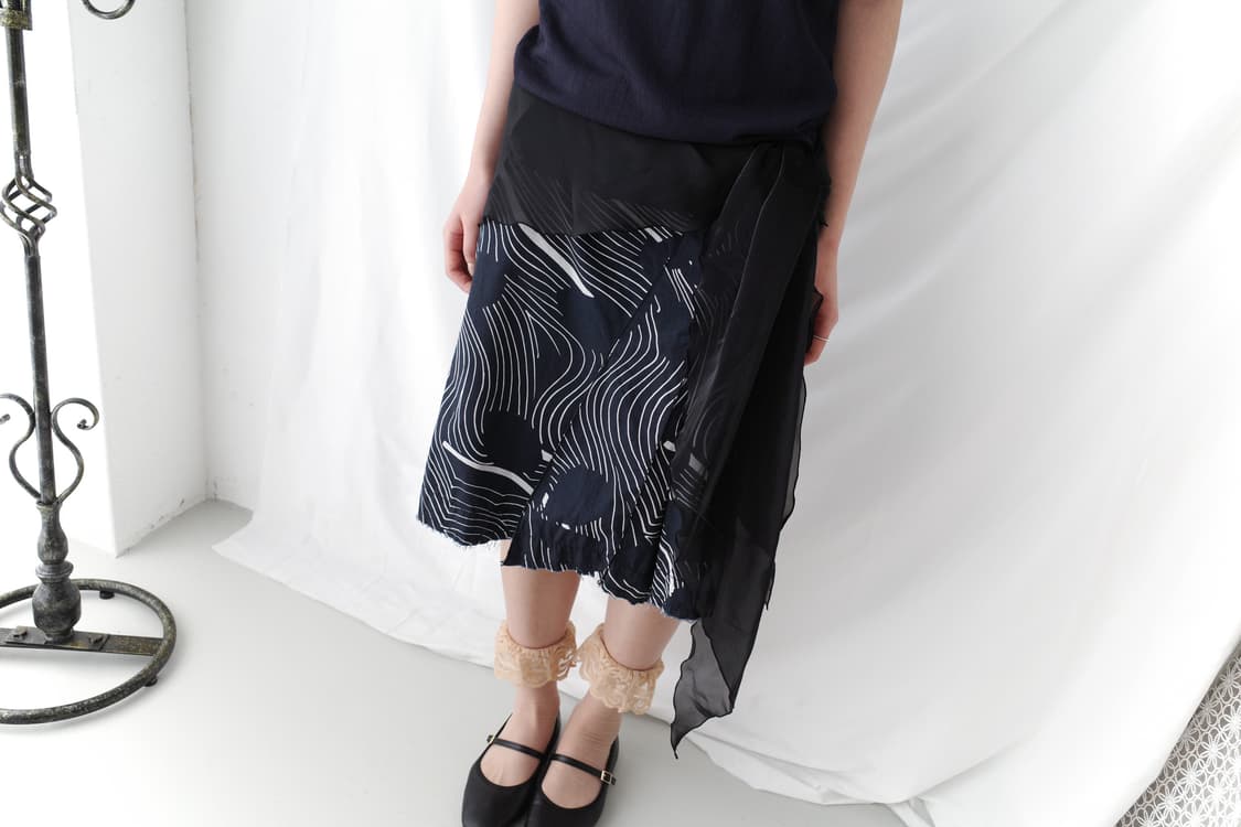 pattern tuck skirt  상품이미지7