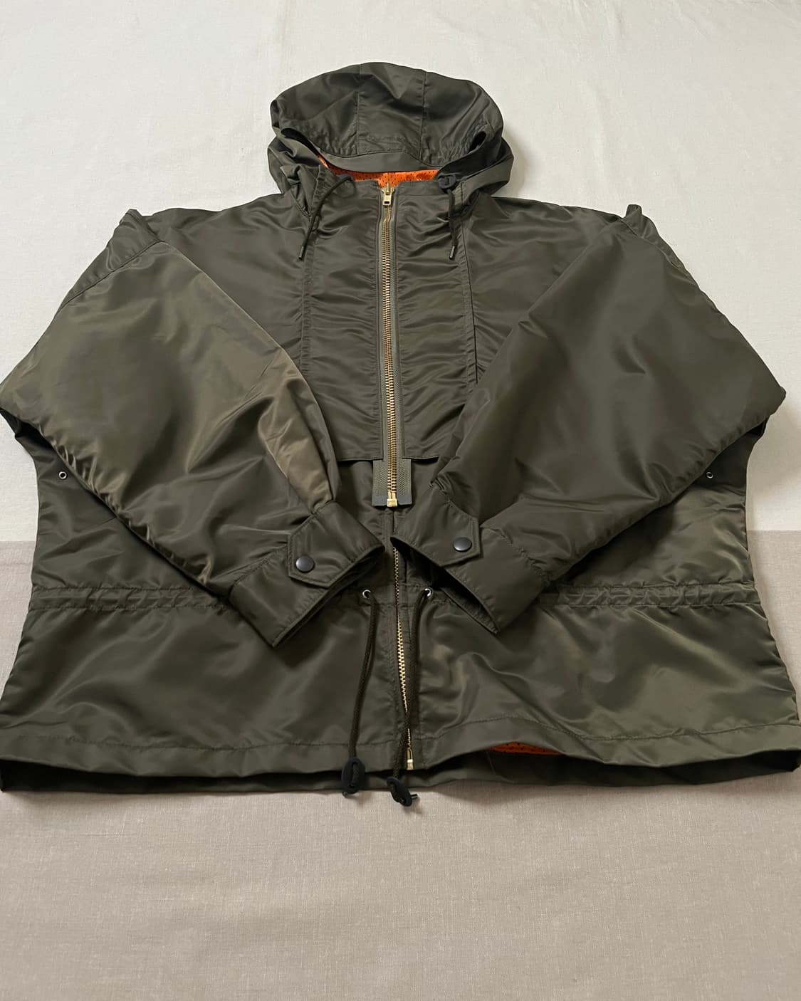 컬러 레이어드 집 후드 블루종 kolor 더블 집 파카  상품이미지4