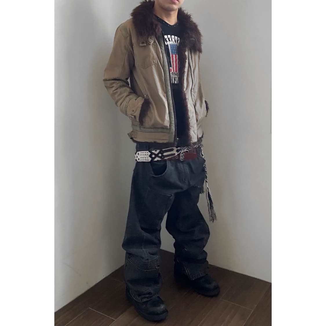 Fur Trimming Piping Jacket 상품이미지2