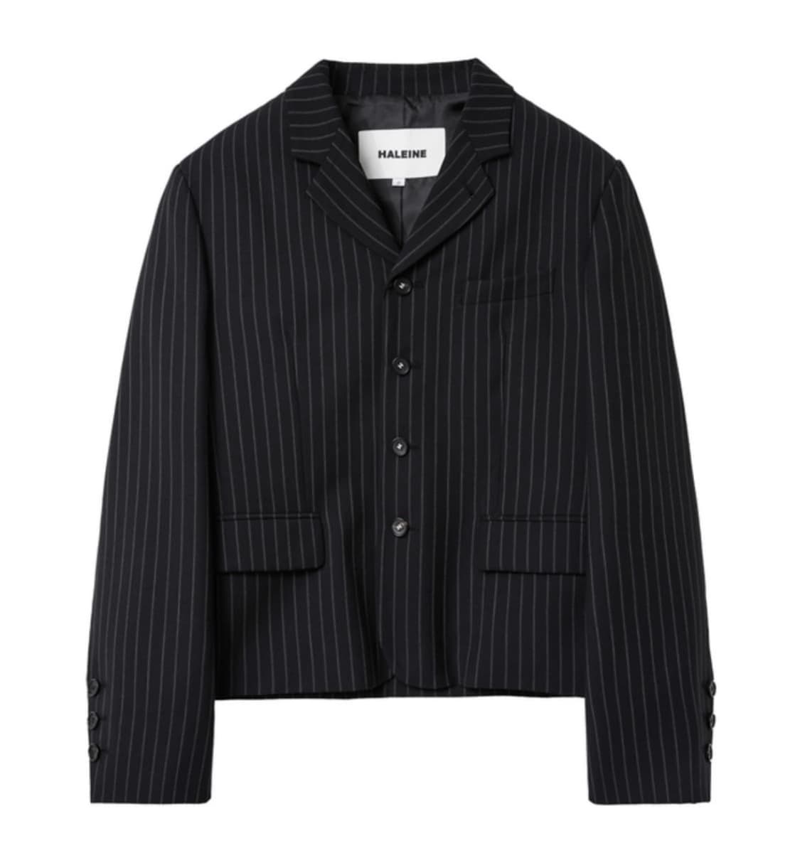 알렌느 울 스트라이프 블레이저 자켓 상품이미지2