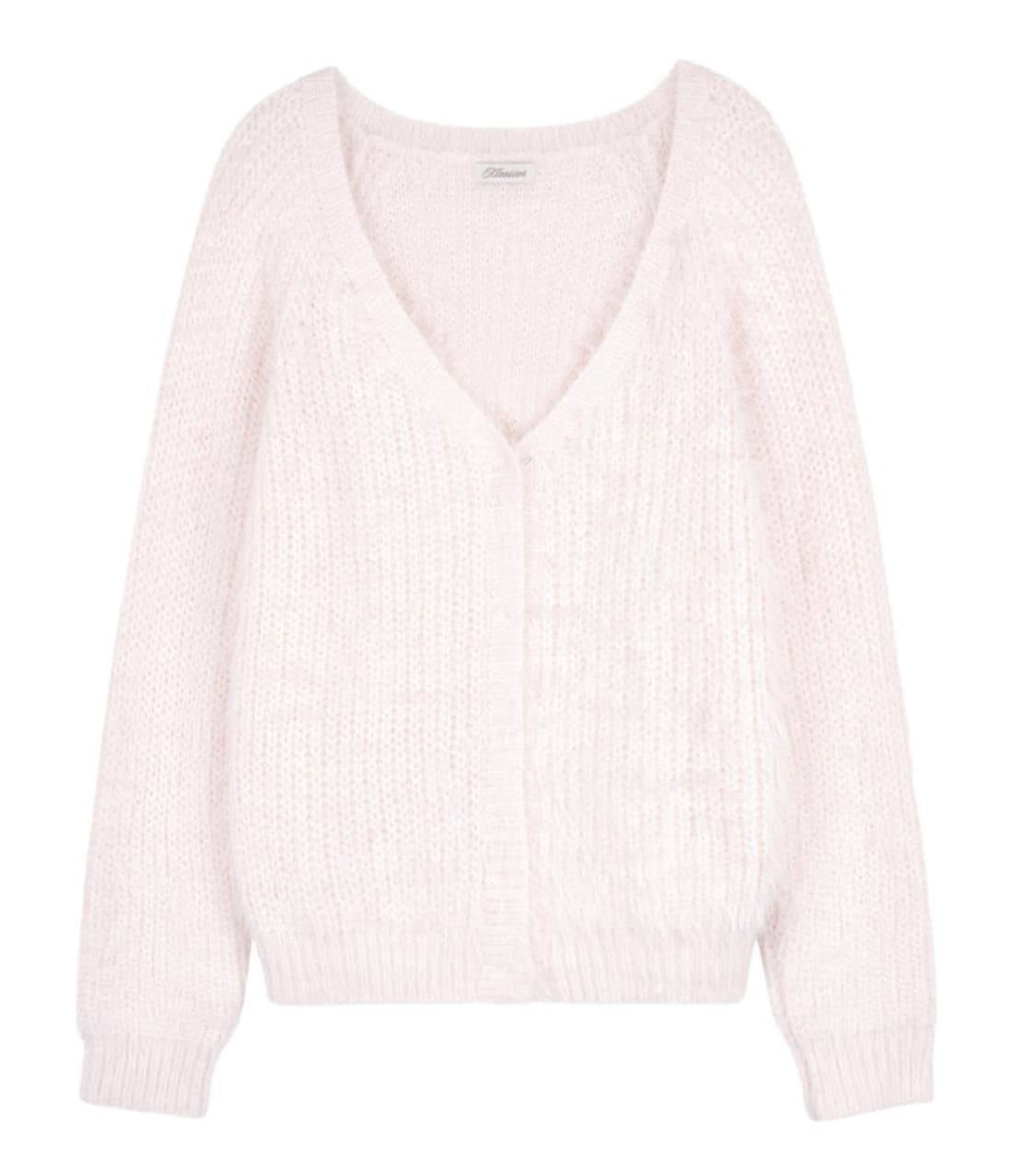 클리시어 슈가플럼 헤어리 가디건 핑크 상품이미지2