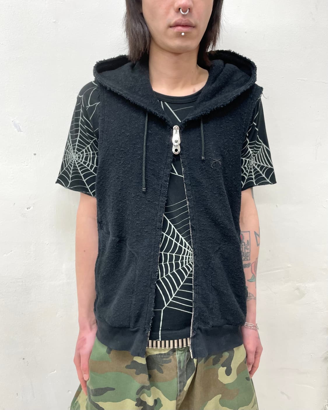 Gun Rough Hoodie Vest 상품이미지3