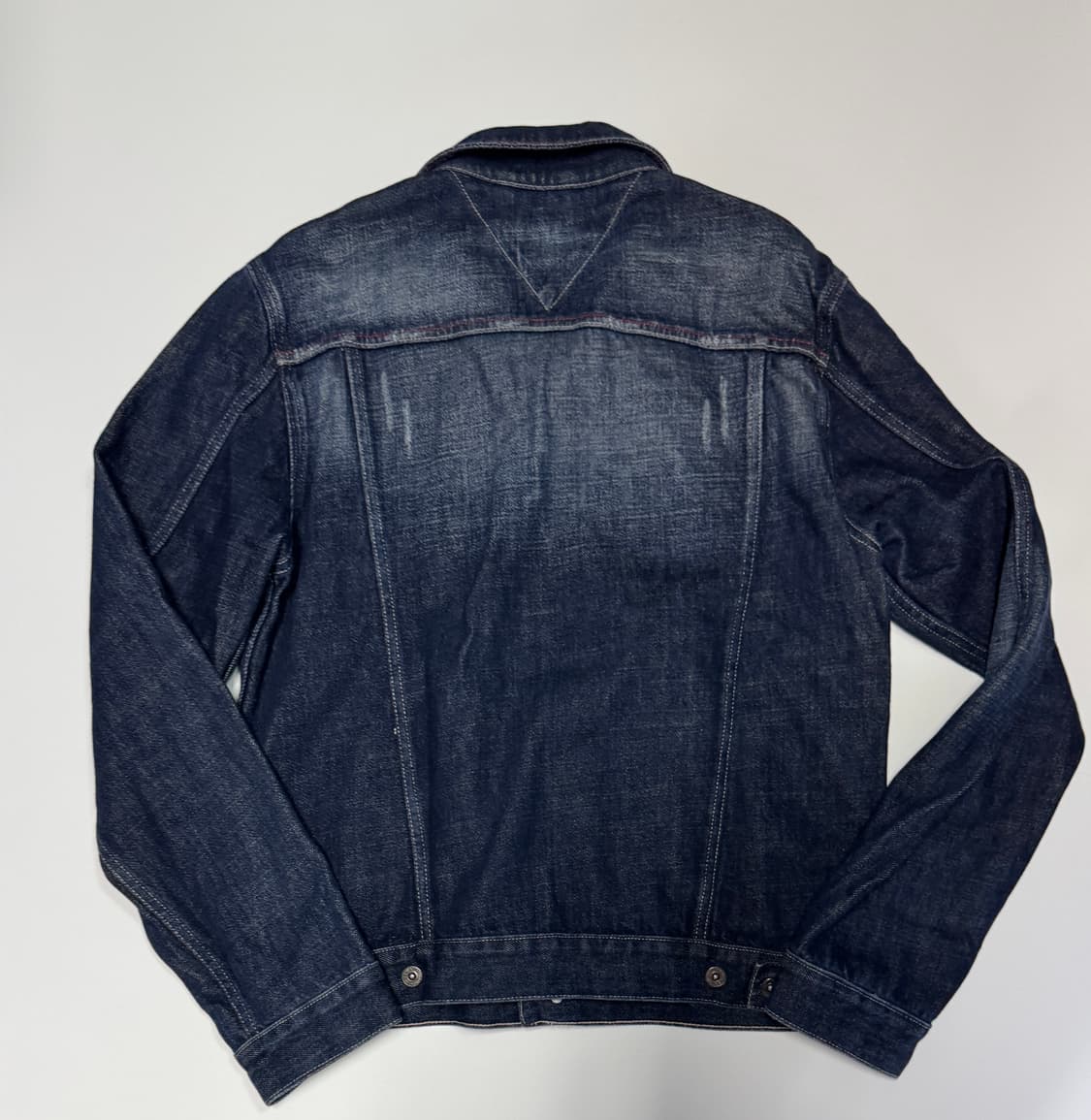 타미힐피거 스몰 로고 빈티지 워싱 트러커 데님자켓 L 상품이미지2