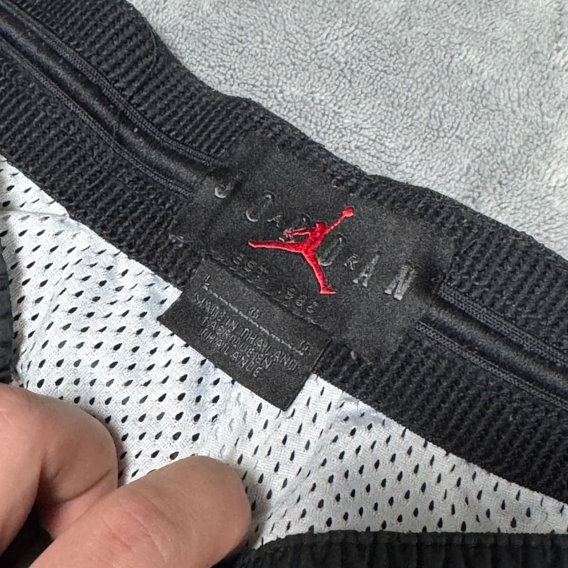 조던 블랙 화이트 배색 팬츠  상품이미지5