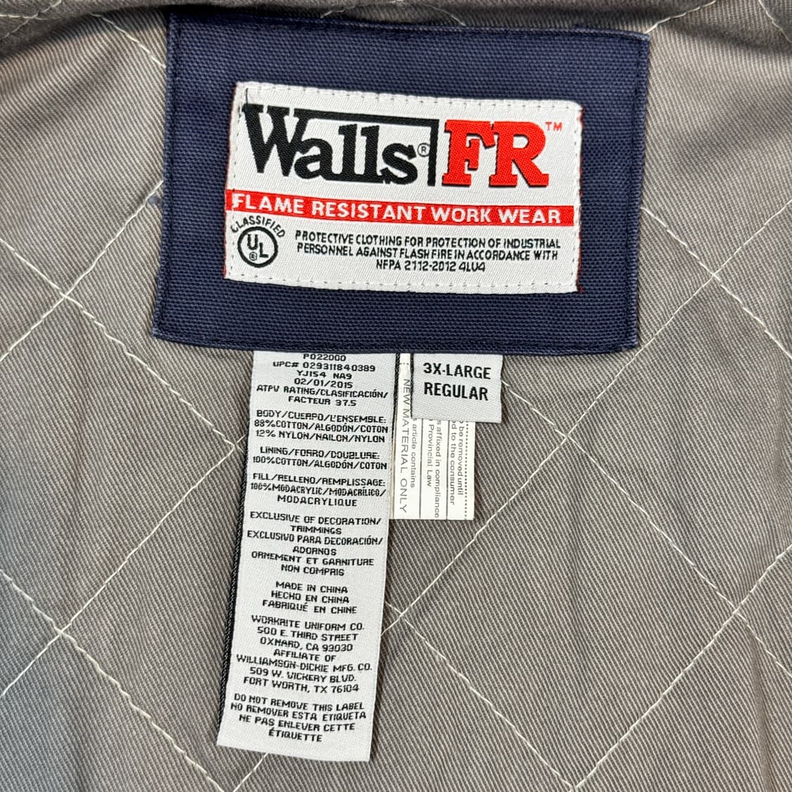3XL) Walls 월즈 USA 워크웨어 FR 자켓 상품이미지8