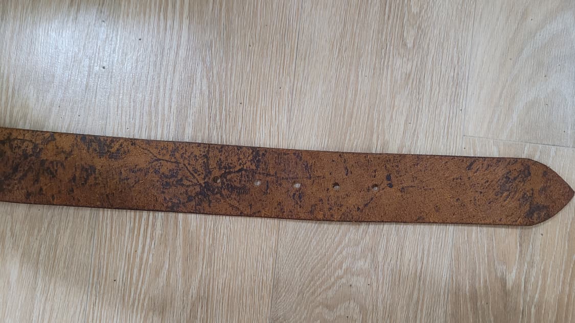 더블알엘(RRL) - 디스트레스드 레더 벨트 (탠) 30 사이즈 상품이미지5