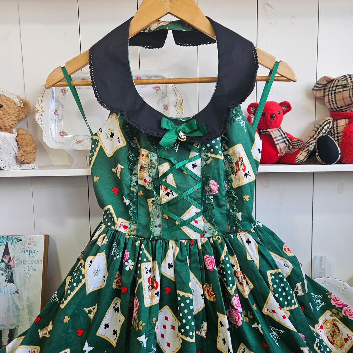 바디라인(BODYLINE) 카드패턴 로리타 원피스 상품이미지8