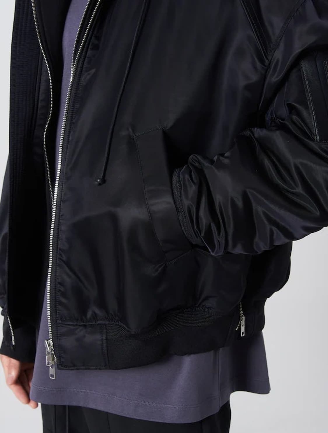 준지 후드 마원 MA-1 블랙 상품이미지6