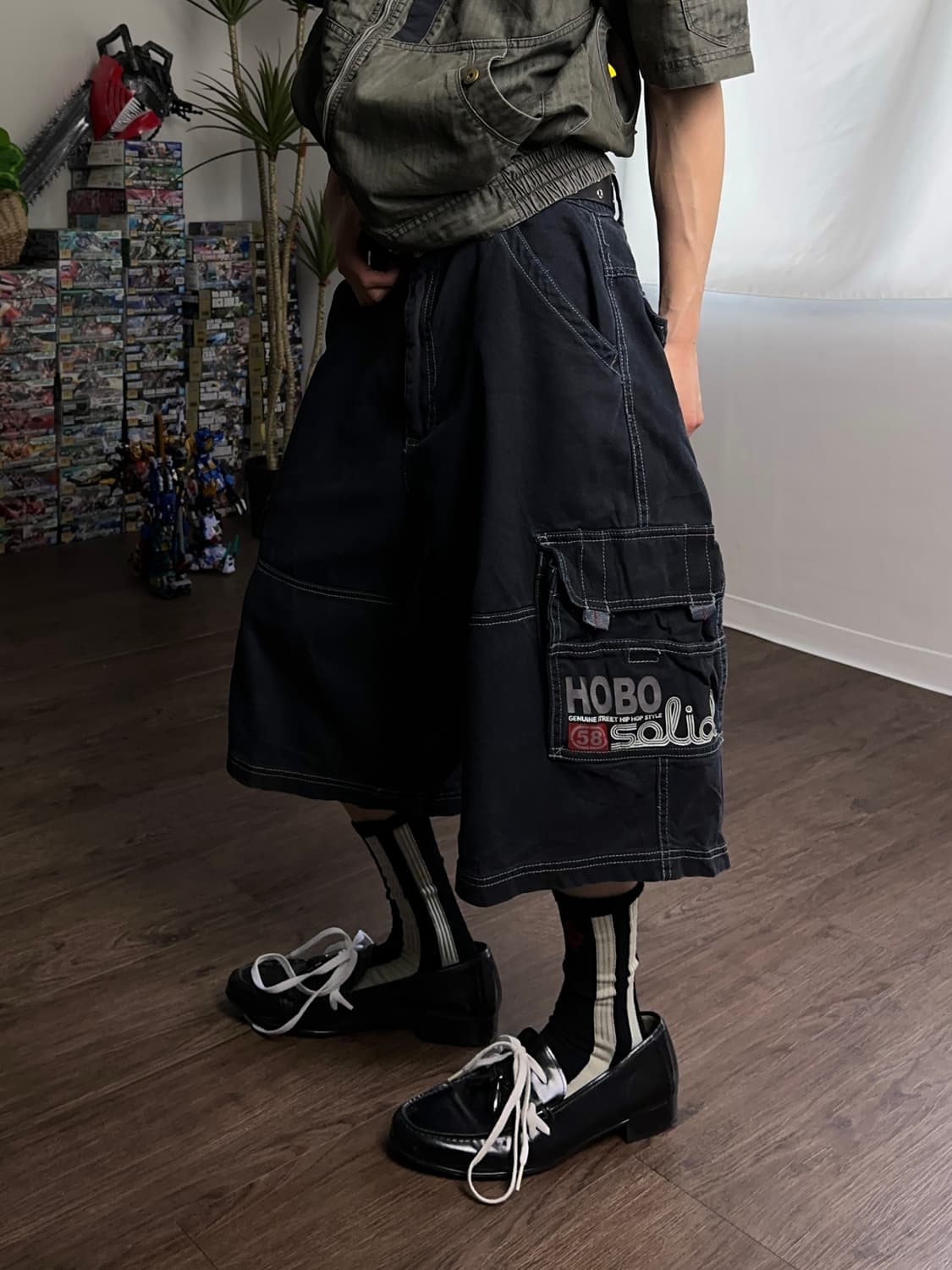 00's Hobo 와이드 카프리 죠츠 상품이미지1
