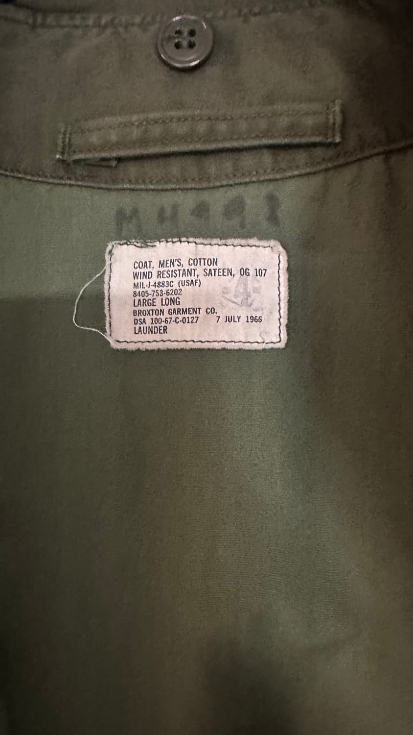 오리지널 60s 미공군야상 M-65  상품이미지2