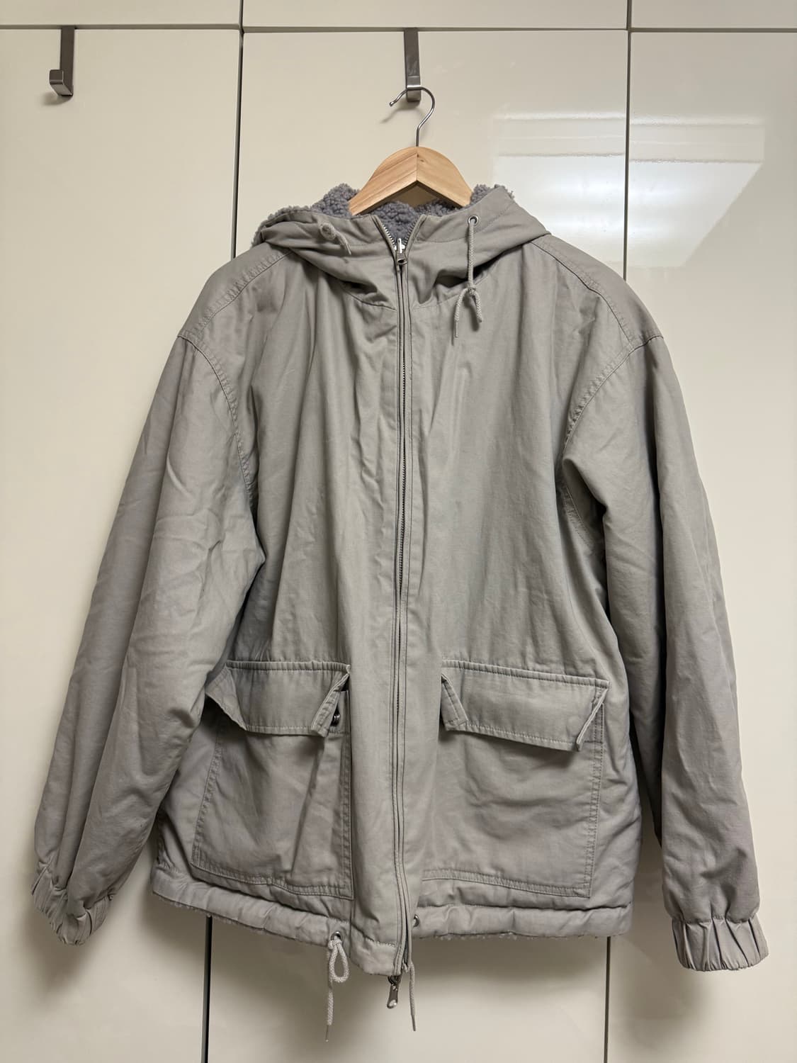 파르티멘토 리버시블 플리스 코드 후드집업 자켓 상품이미지1