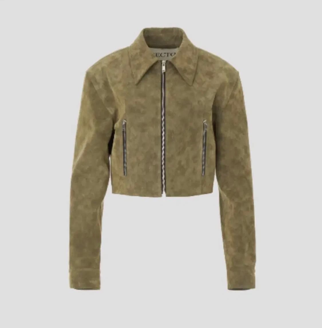 렉토 스웨이드 크롭 자켓 상품이미지2