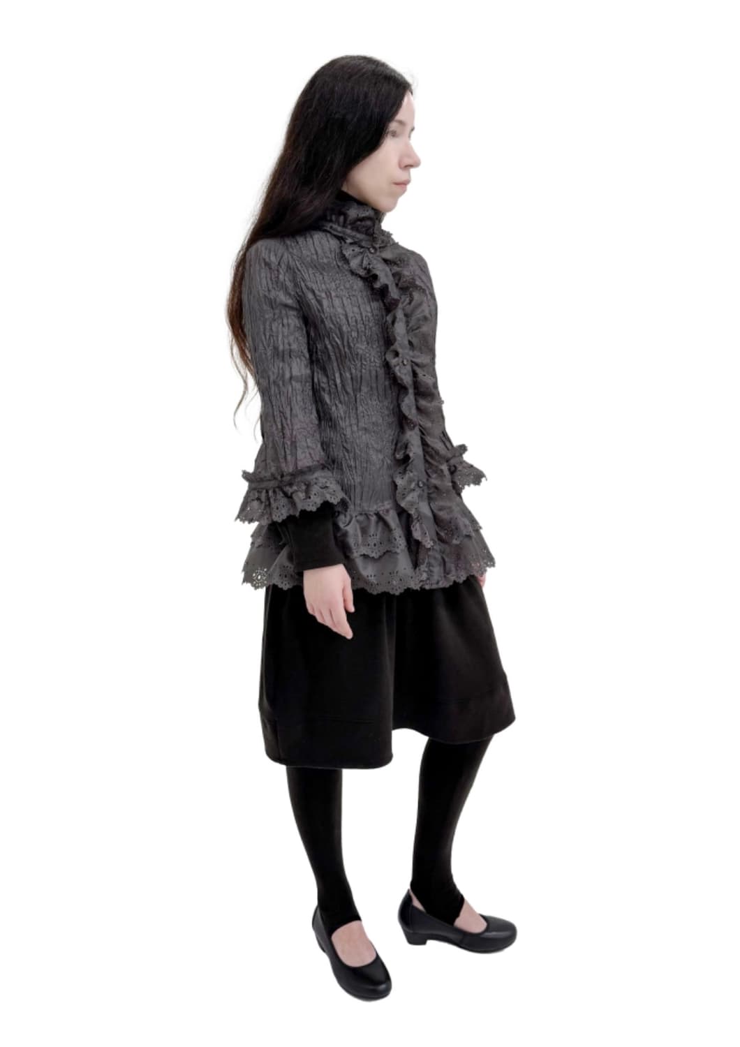 에옹쓰 펀칭 블라우스  상품이미지1