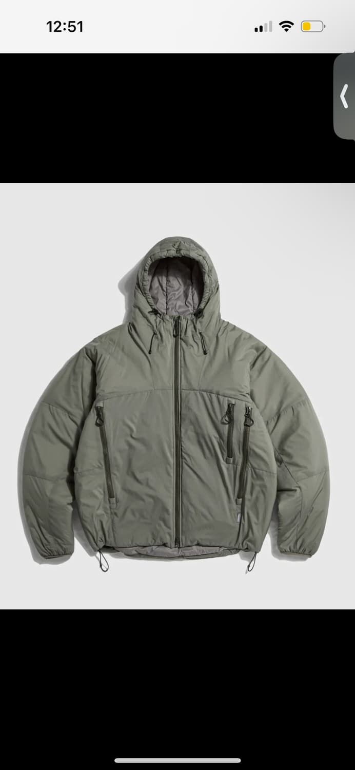 에스피오나지 패딩 자켓 카키색 상품이미지1