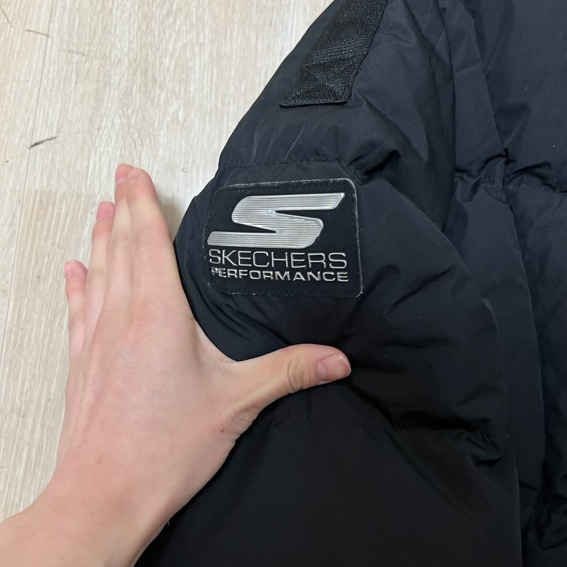 스케쳐스 남성 퍼포먼스 구스다운 후드 롱패딩 L/100  상품이미지5