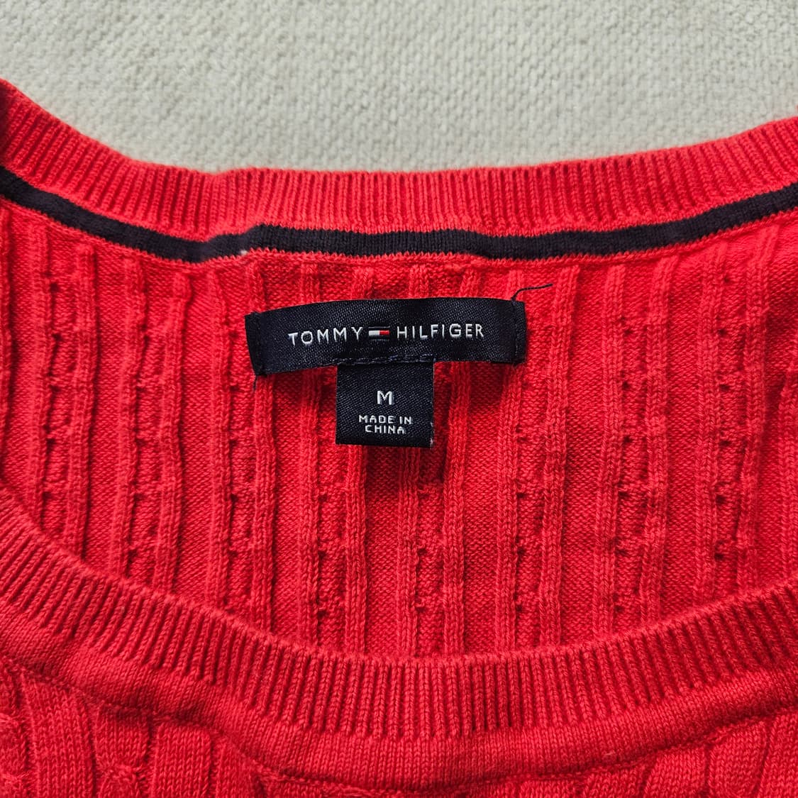 M 타미힐피거 여성 케이블 니트 0326Y 상품이미지3