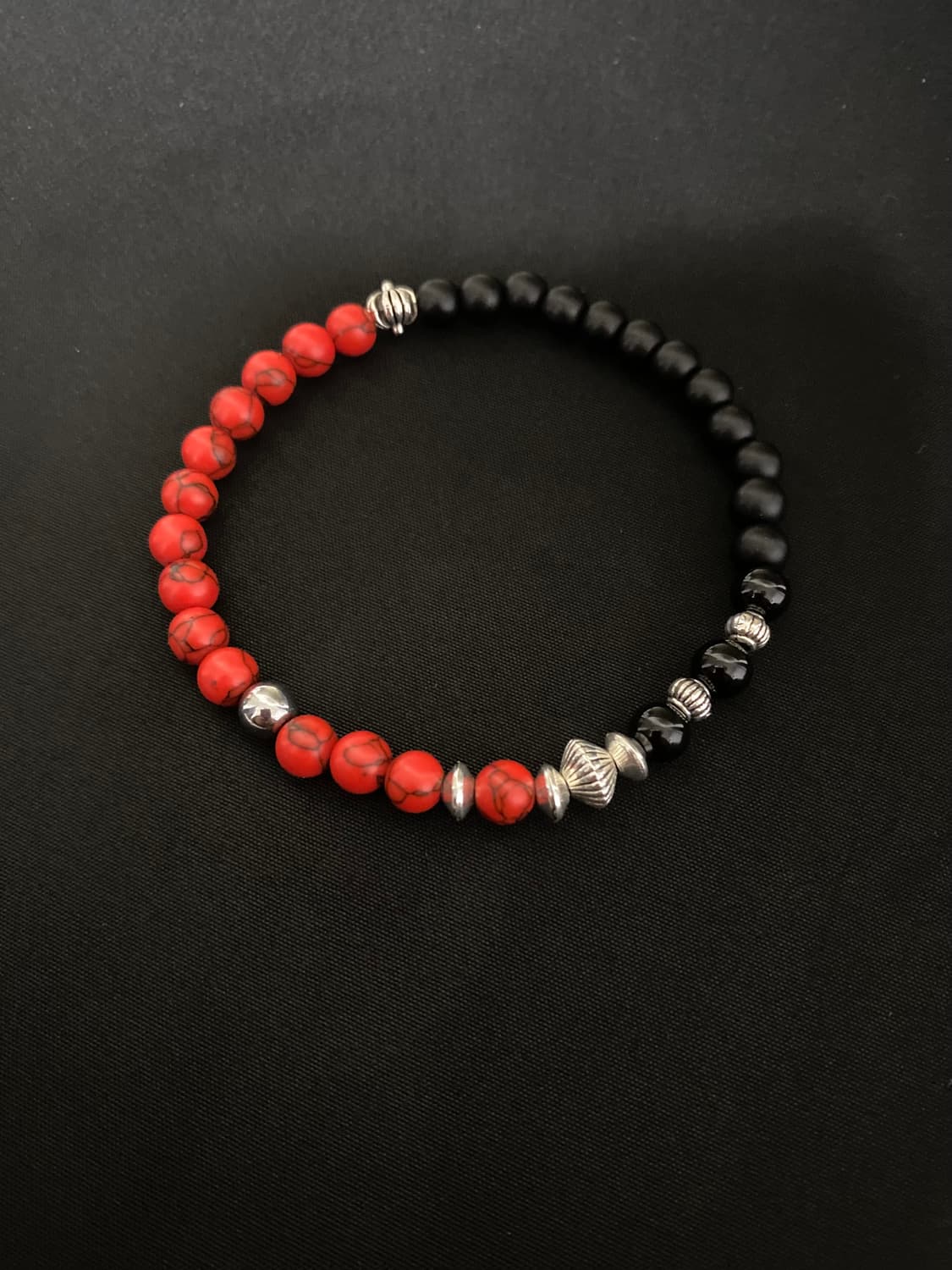 블랙&레드 팔찌 상품이미지2