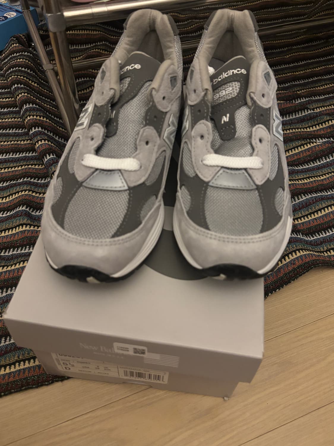 뉴발란스 992GY 클래식 그레이 255 (Made in USA) 상품이미지1