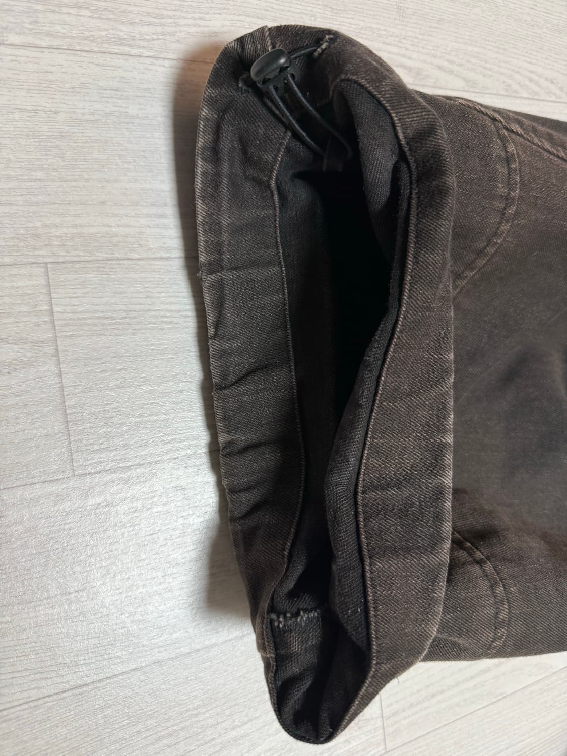 해칭룸 밀팬츠 워시드 블랙 3 상품이미지4