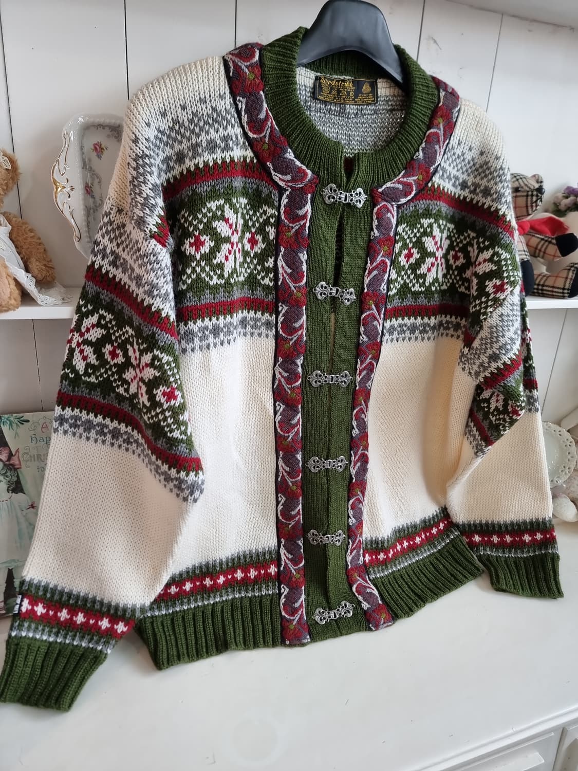 Nordstrikk 노르딕 패턴 울 가디건 상품이미지3