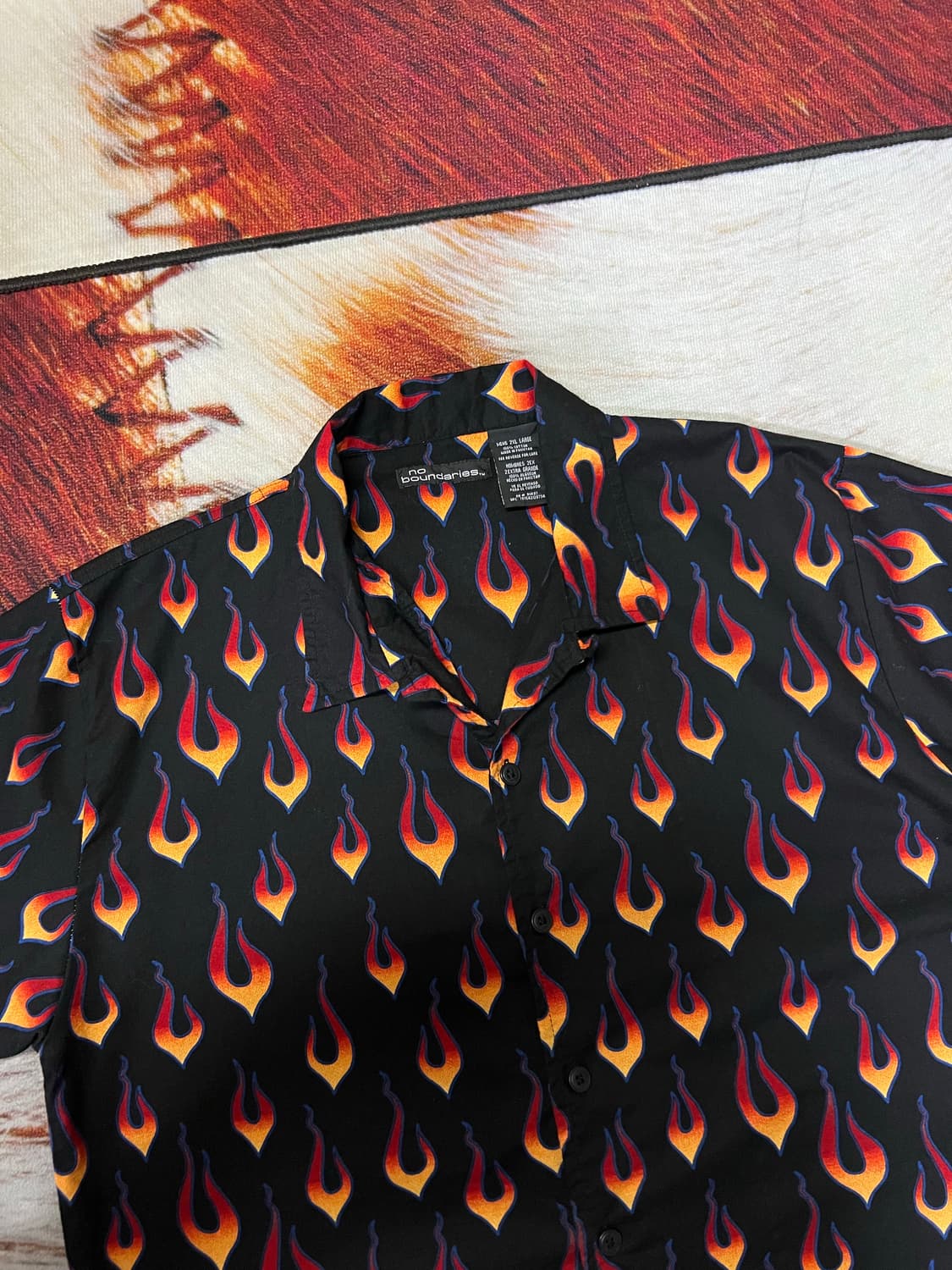 NO BOUNDARIES FLAME SHIRT 상품이미지3