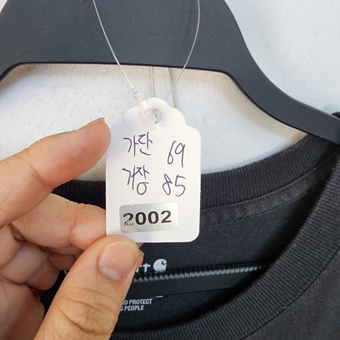 칼하트 반팔 포켓티 블랙 상품이미지10
