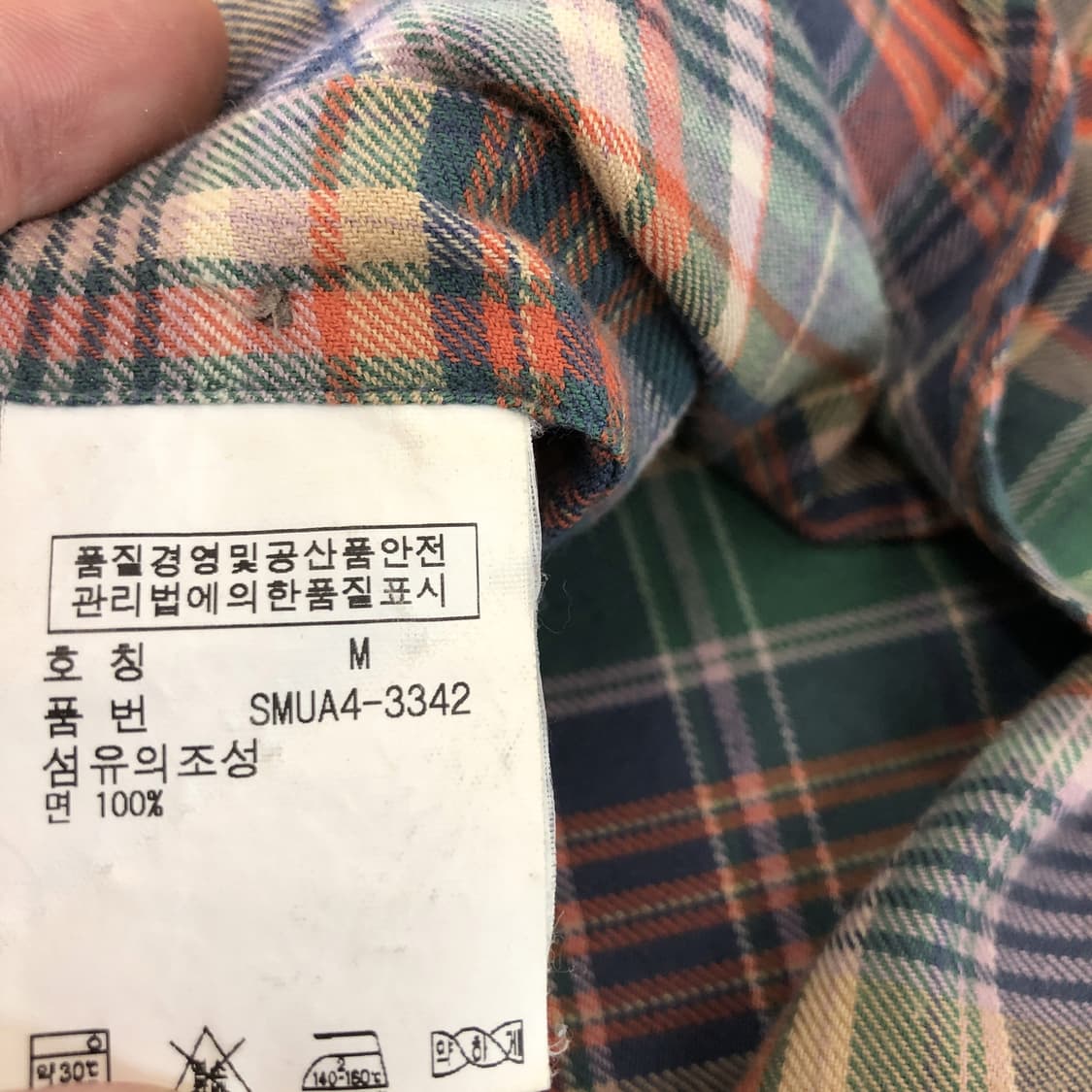 폴로 랄프로렌 포켓 체크셔츠 M 상품이미지6