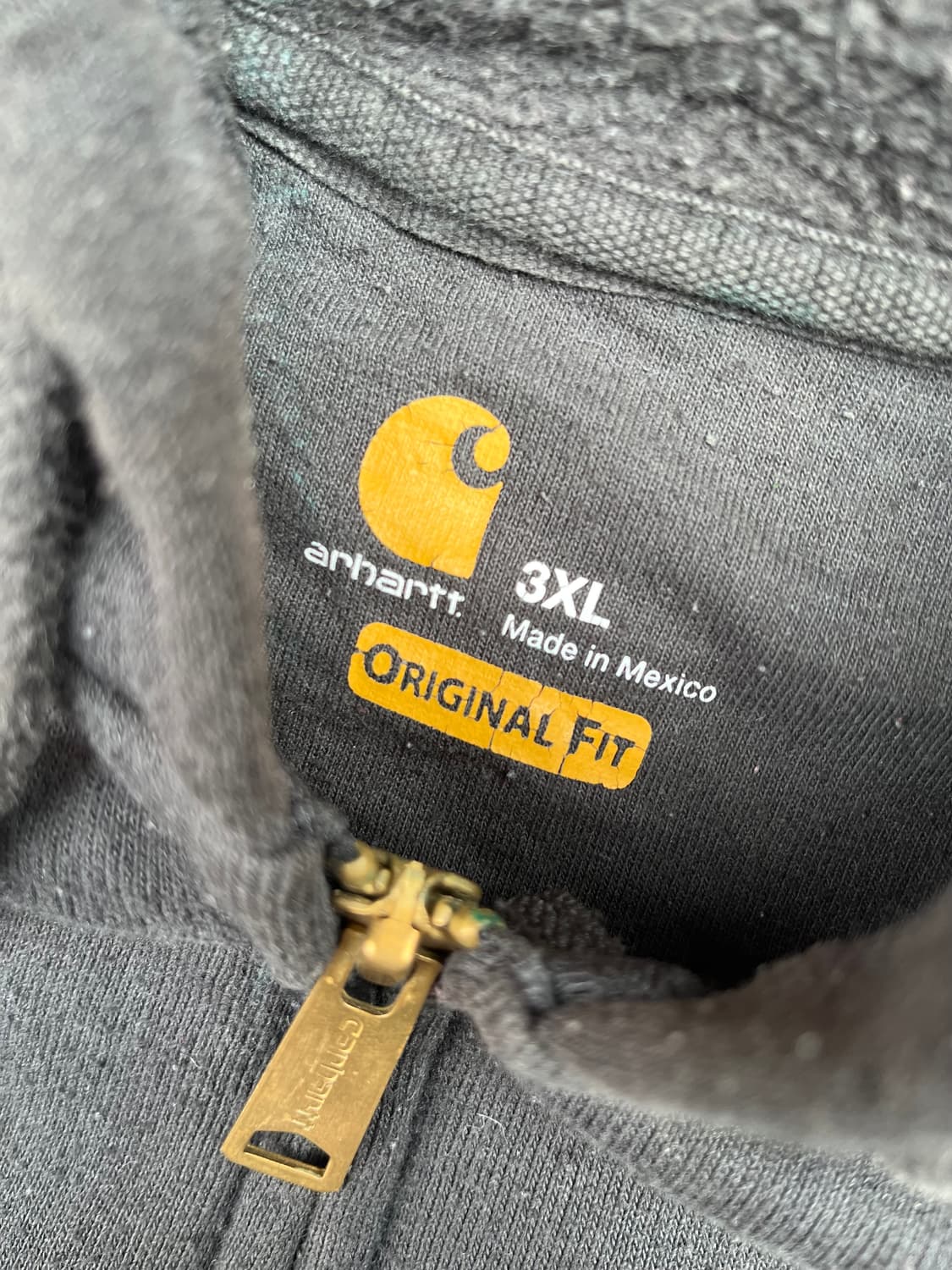 3XL) Carhartt Black Hooded Zip-Up 상품이미지4