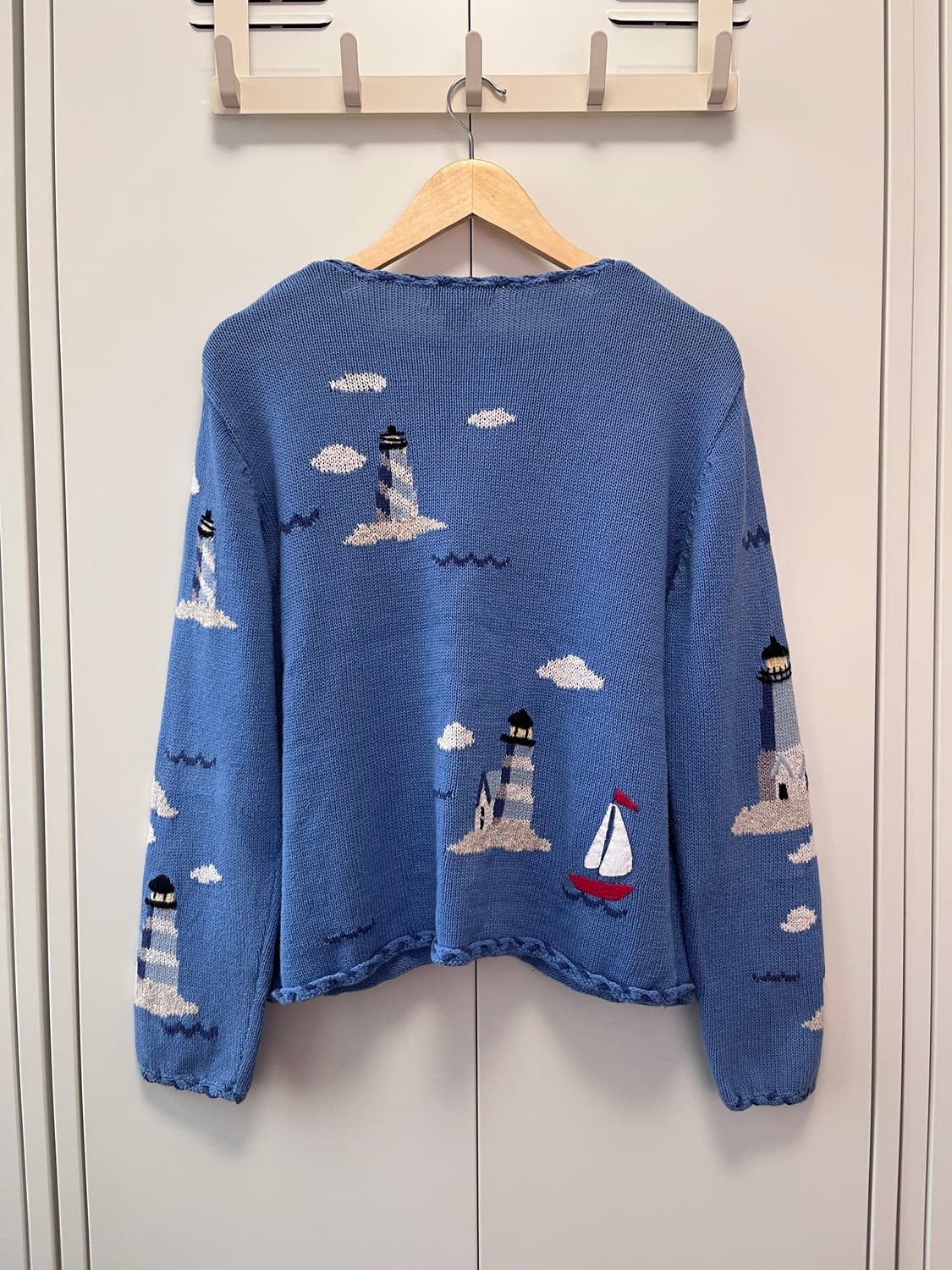 (Rare) Northern isles 바다 풍경 니트 가디건  상품이미지9