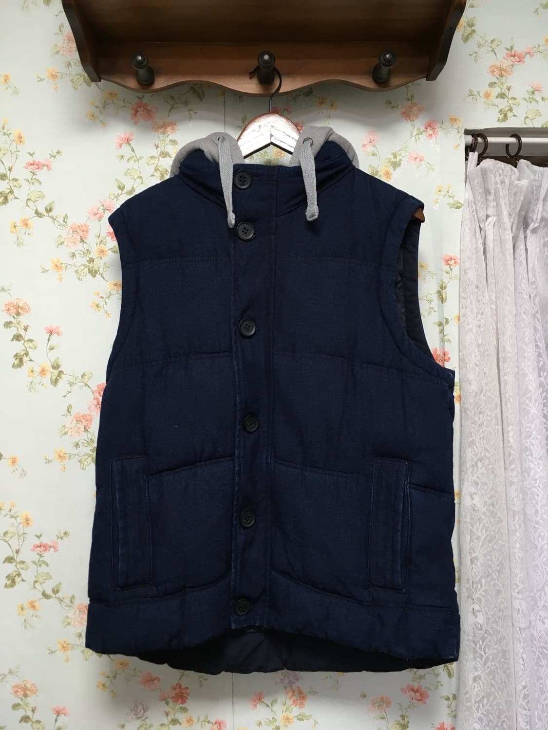 안감 퀄팅 후드 조끼 패딩 상품이미지1