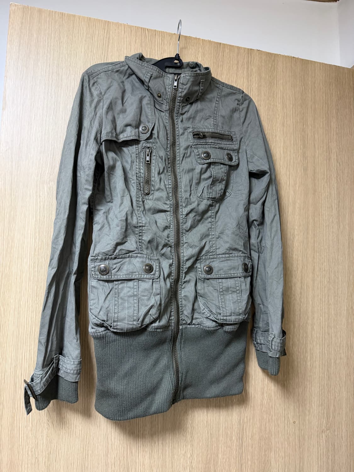 카키 시보리자켓 상품이미지1