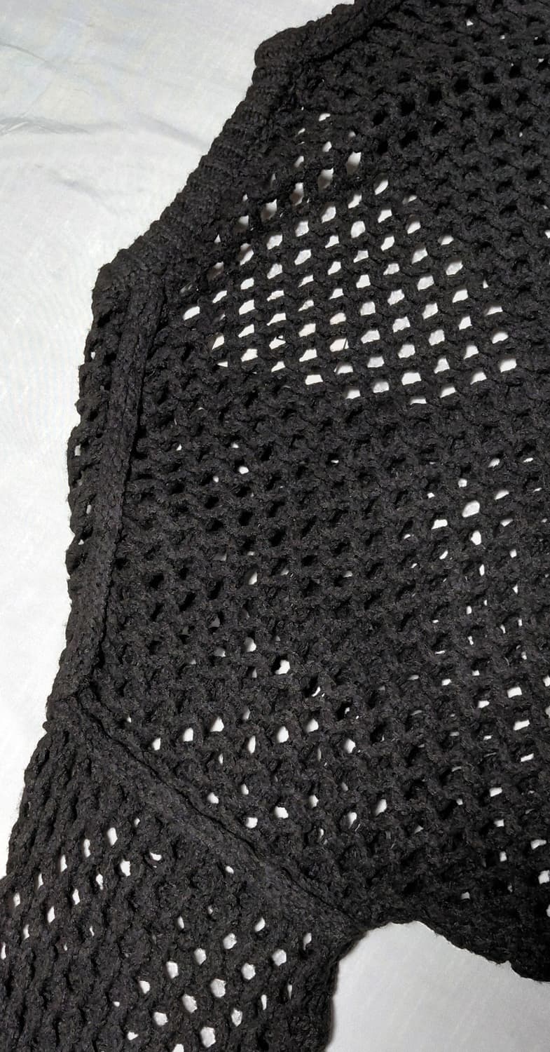 [GRL] 루즈핏 브이넥 그물 니트 (블랙/F사이즈) 상품이미지6