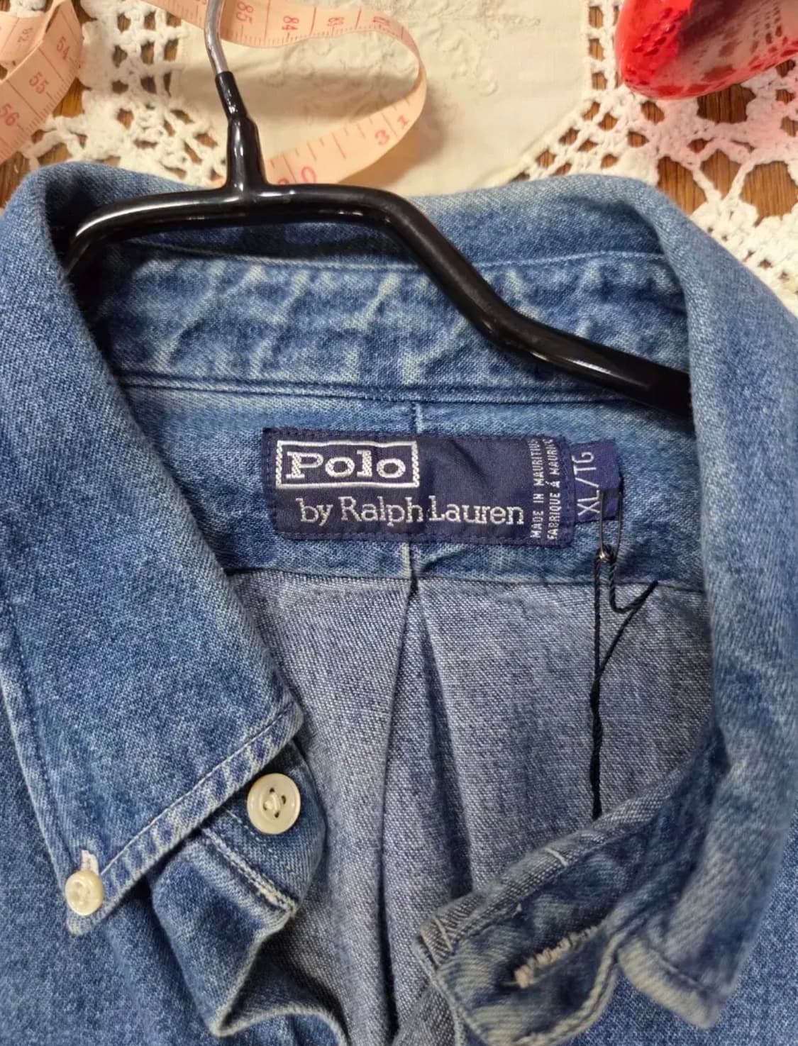 폴로 빈티지 데님 셔츠 XL사이즈 상품이미지2