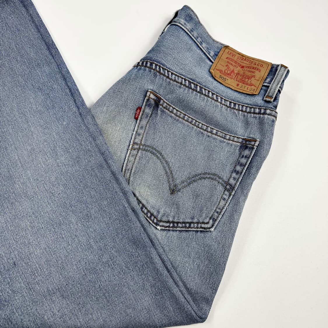 리바이스 505 오리지널 연청 데님 팬츠 (33인치) 상품이미지1