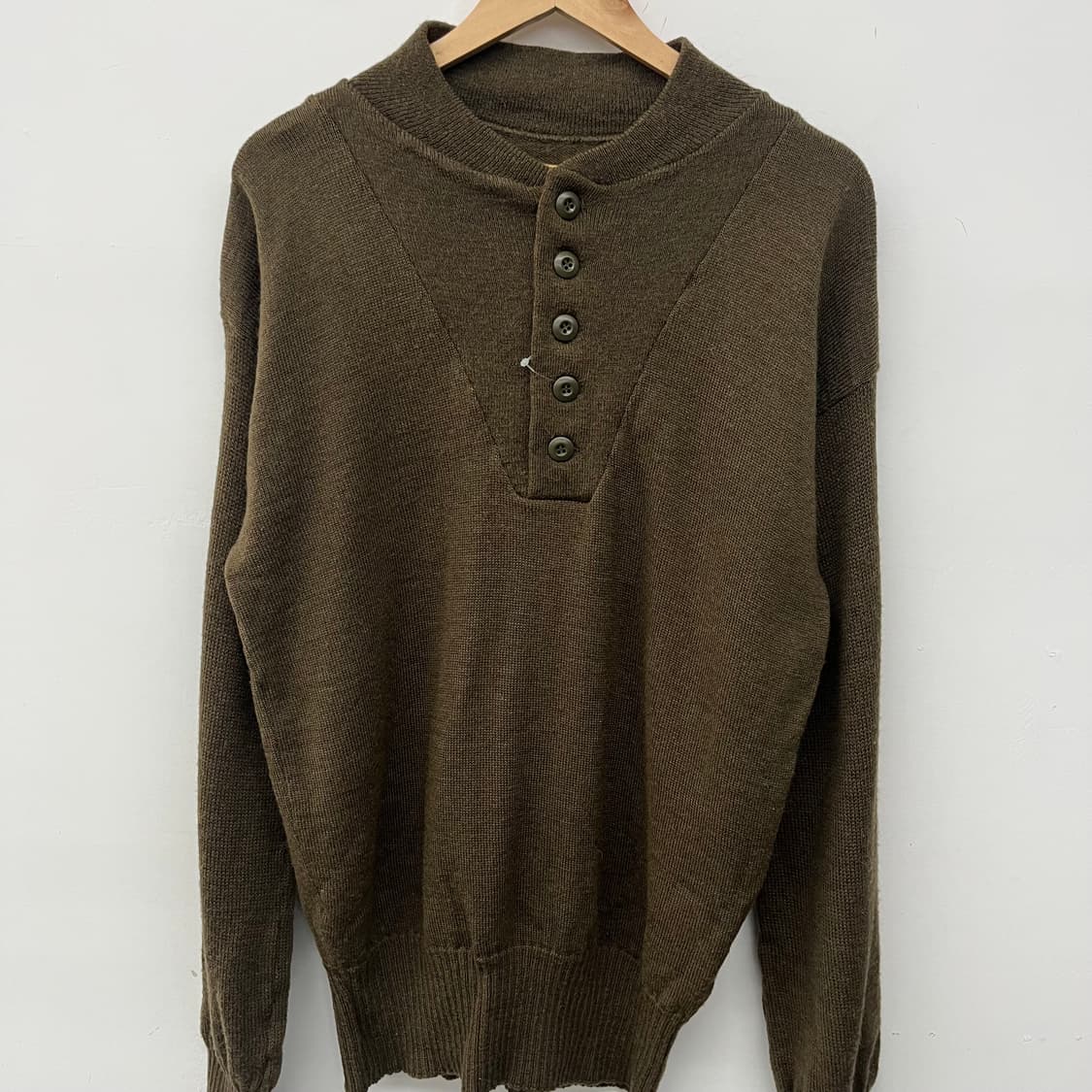 Usa army 빈티지 버튼 울 니트 XL 상품이미지2