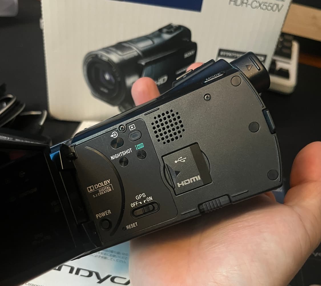 소니 HDR-CX550V 캠코더 풀박스 일본판 상품이미지5