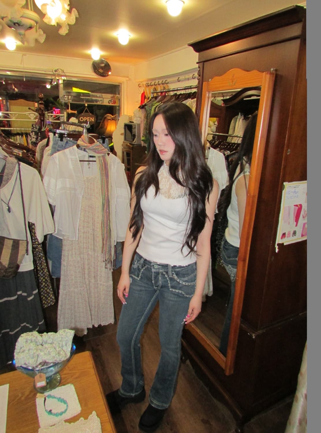 jpn vintage lace sleeveless 상품이미지2