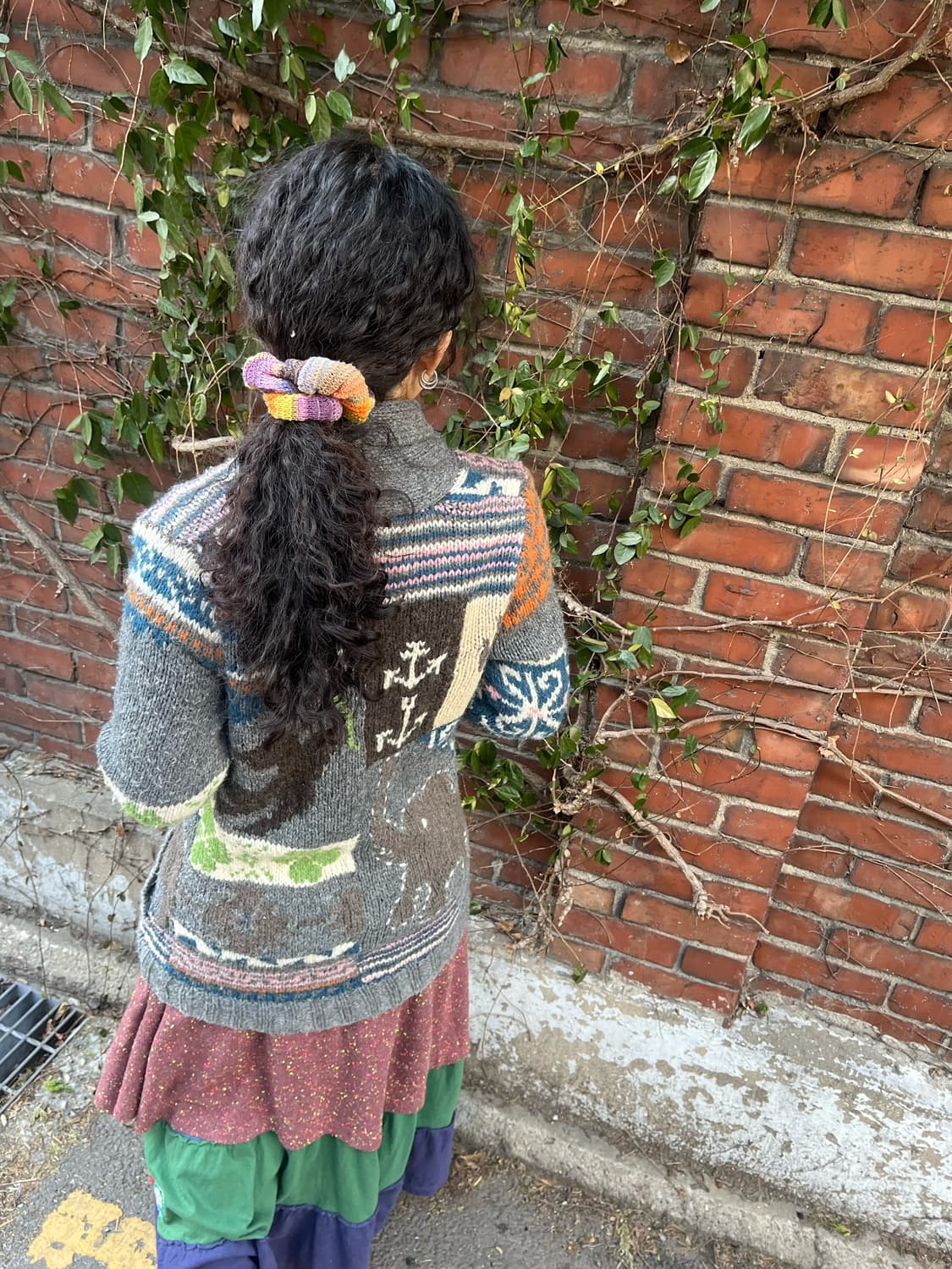 일본 무드 뜨개질 니트 가디건 상품이미지6