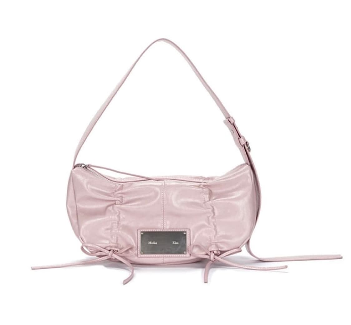 마뗑킴 하프셔링 라운드백 핑크  상품이미지1