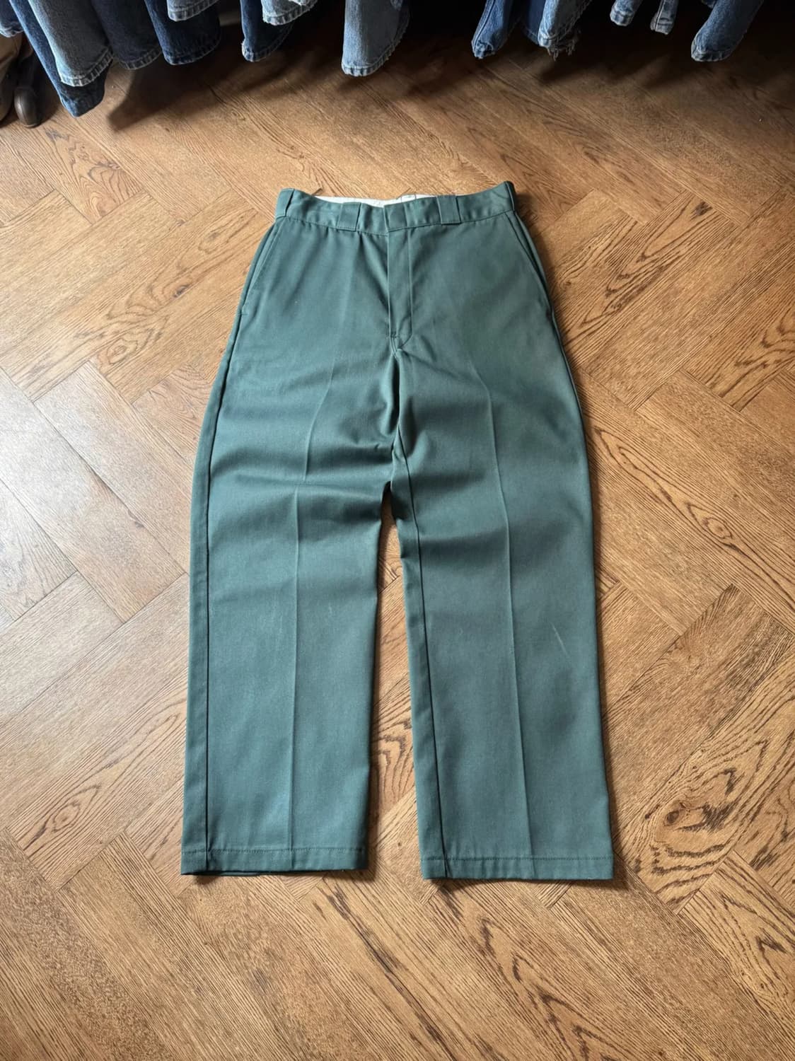[31]90's 디키즈 874 Made in USA 링컨 그린 워크 팬츠 상품이미지1
