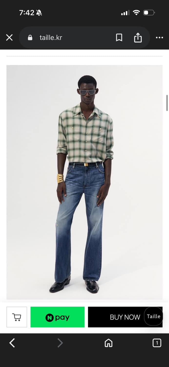 타일레 부츠컷 데님 새상품 3 상품이미지2