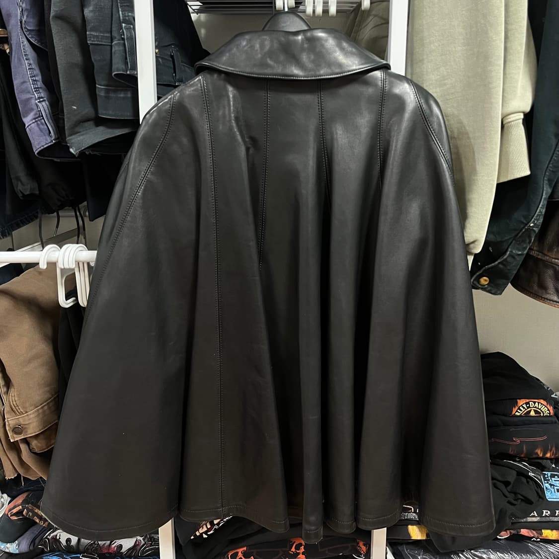 꼼데가르송 준야와타나베 2011 런웨이 레더 케이프 상품이미지3