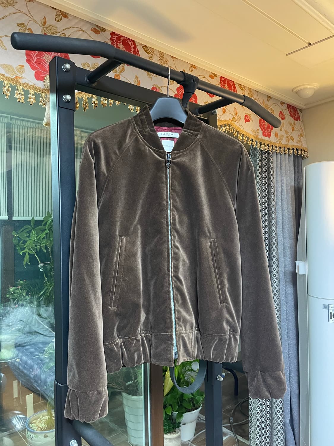 글린파크 Bomber Jacket Velvet Brown (L) 상품이미지8